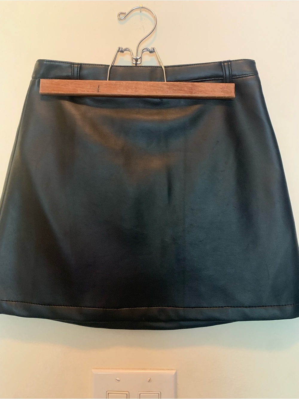 Vintage Old Navy Girls Black Faux Leather Jacket & Skirt Set Size 10 Y2K - Picture 6 of 6